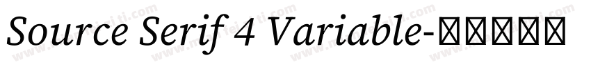 Source Serif 4 Variable字体转换